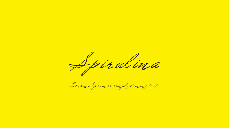 Spirulina Font