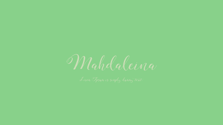 Mahdaleina Font