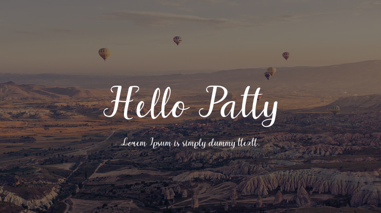 Hello Patty Font