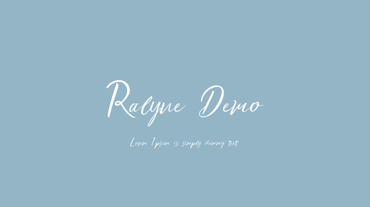 Ralyne Demo Font