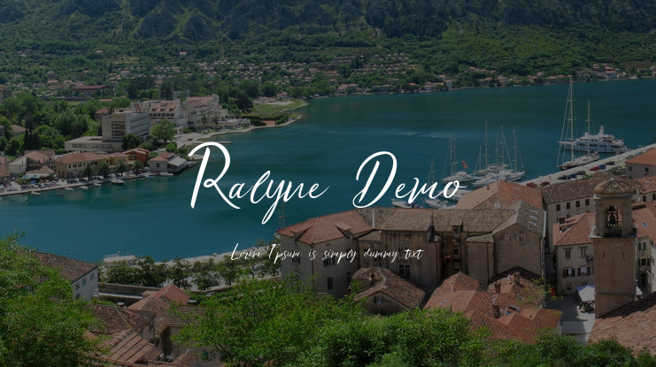 Ralyne Demo Font