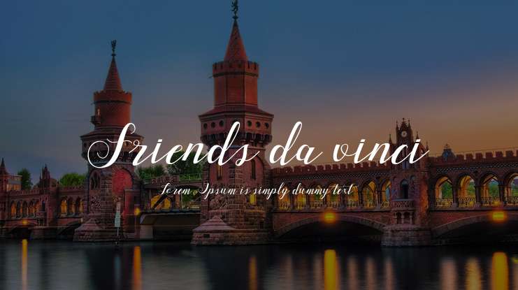 Friends da vinci Font