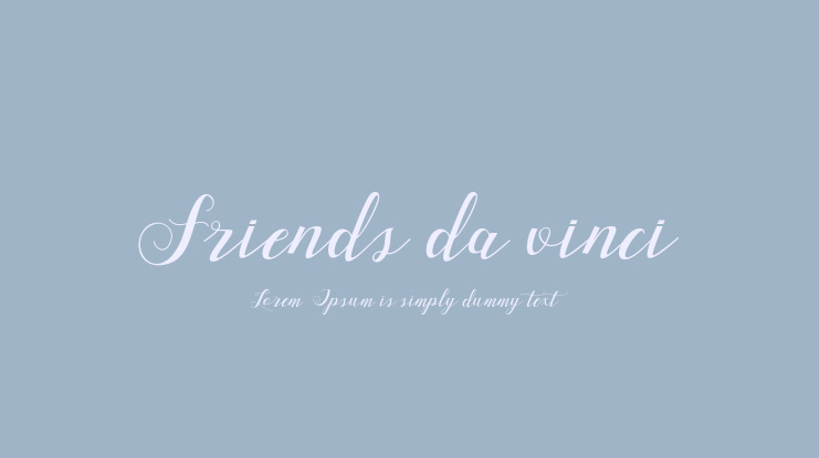 Friends da vinci Font