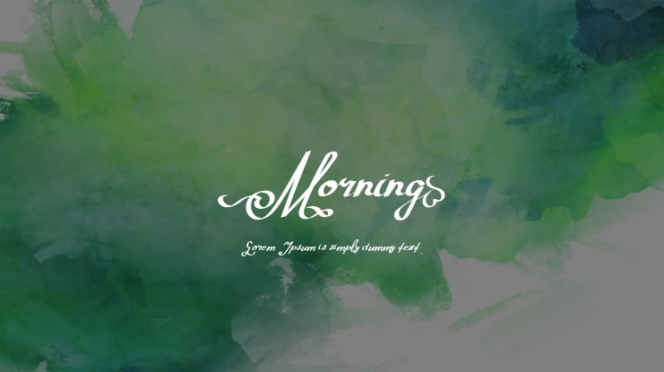 Morning Font