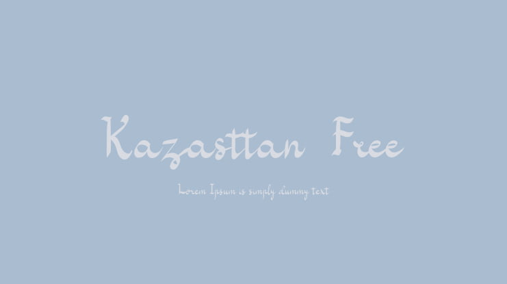 Kazasttan-Free Font