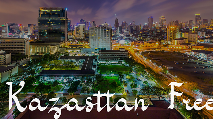 Kazasttan-Free Font