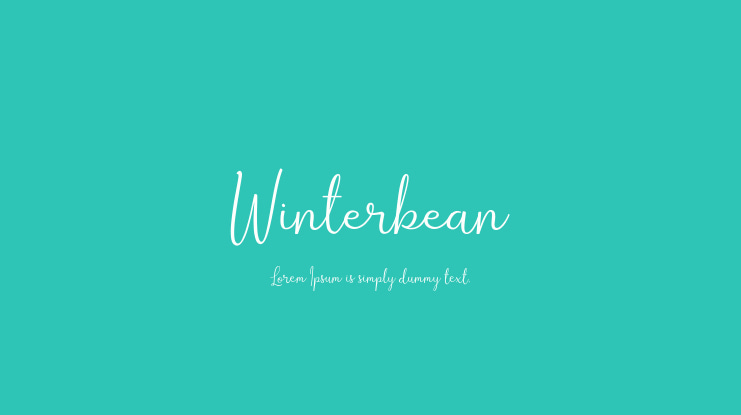 Winterbean Font
