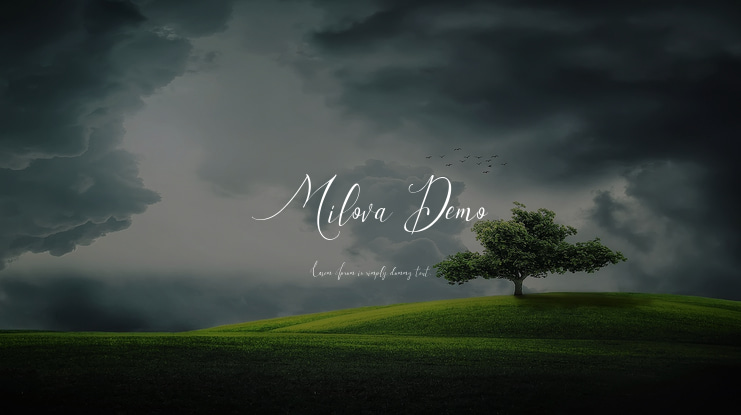 Milova Demo Font