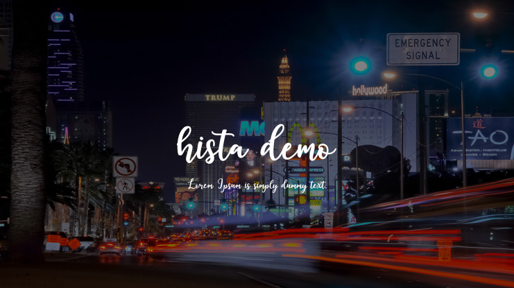 hista demo Font