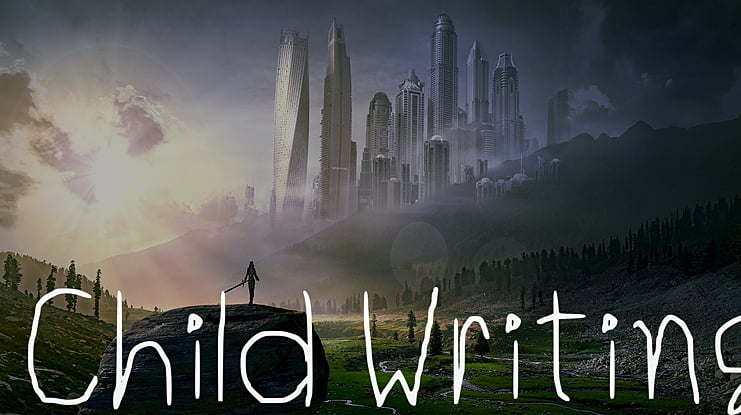 Child Writing Font