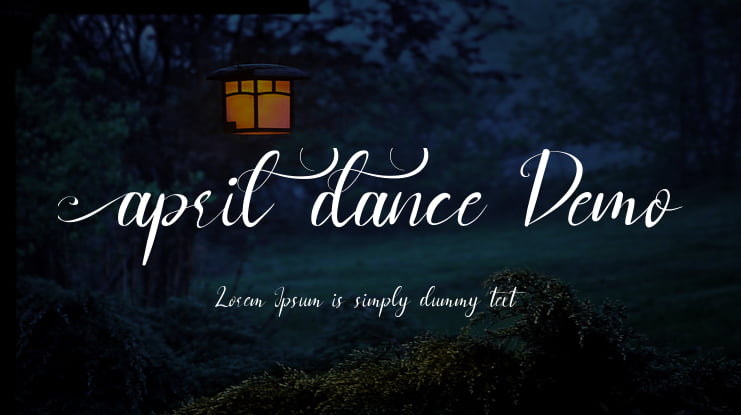 April Dance Demo Font