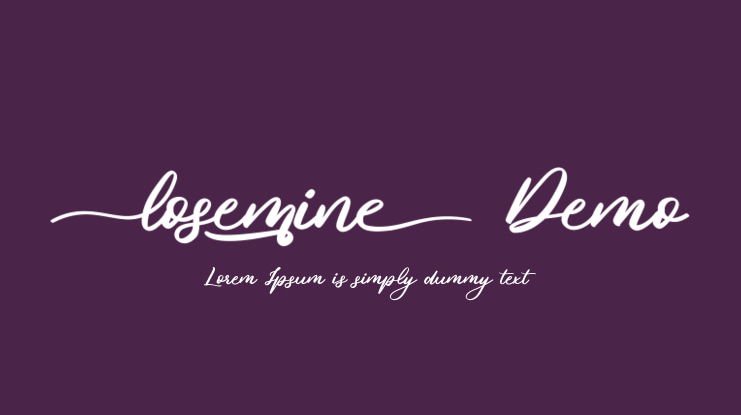 Losemine Demo Font