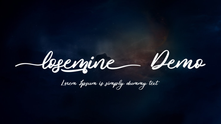 Losemine Demo Font