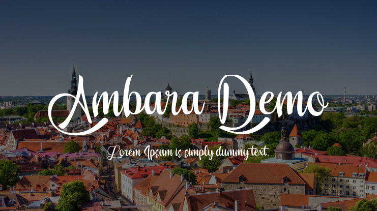 Ambara_Demo Font