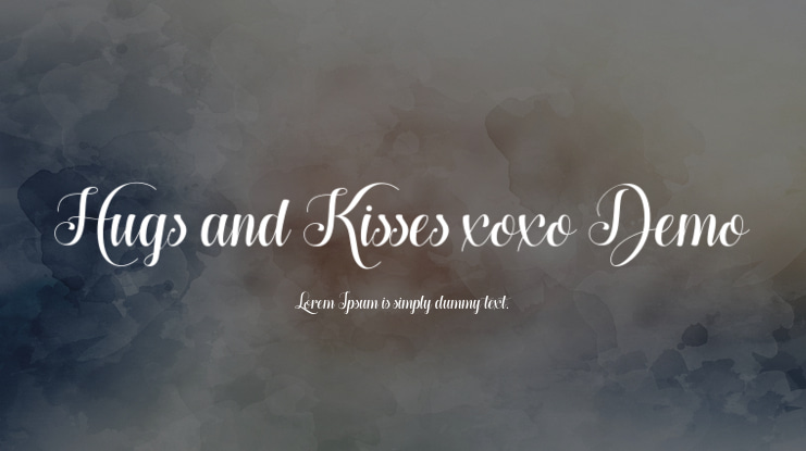 Hugs and Kisses xoxo Demo Font