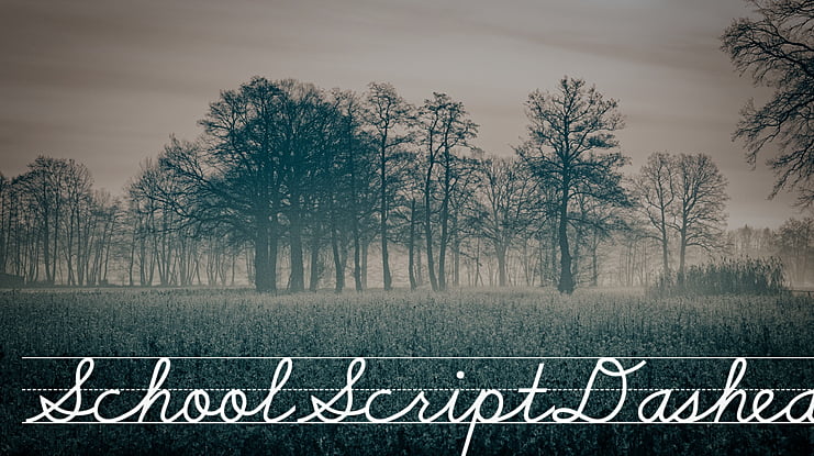 SchoolScriptDashed Font