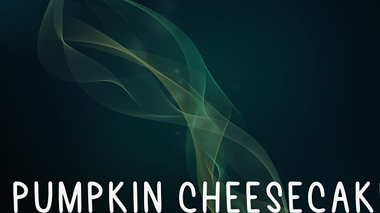 Pumpkin Cheesecake Font