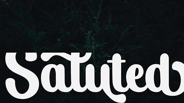 Saluted Font