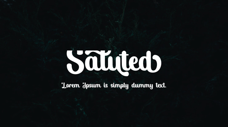 Saluted Font