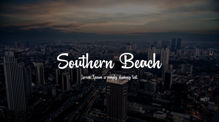 Southern Beach Font
