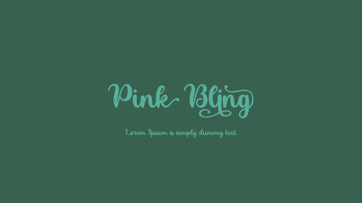 Pink Bling Font