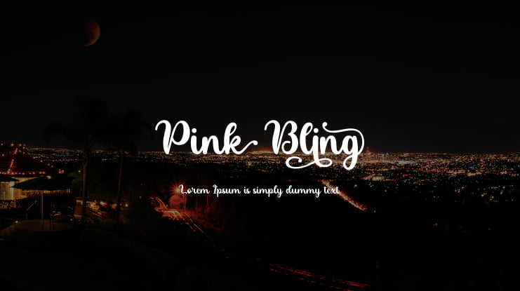 Pink Bling Font