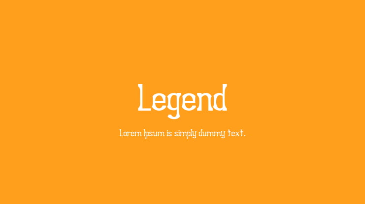 Legend Font