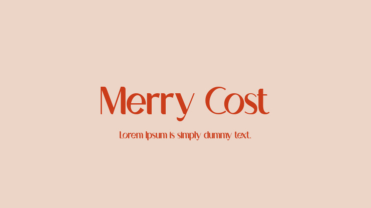 Merry Cost Font