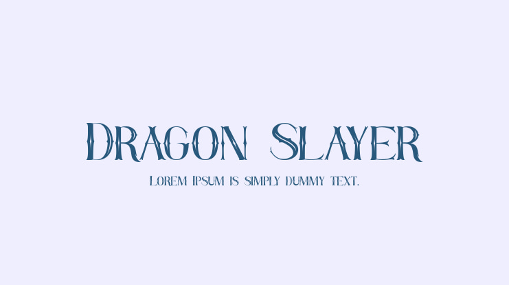 Dragon Slayer Font