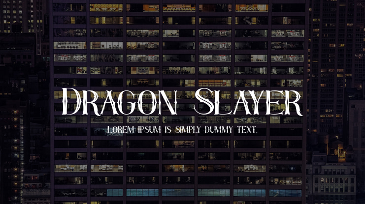 Dragon Slayer Font