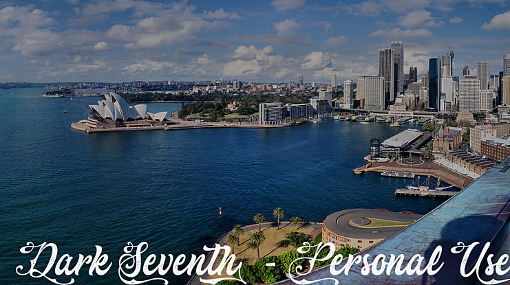 Dark Seventh - Personal Use Font