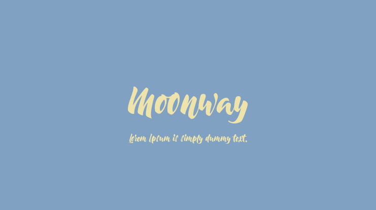 Moonway Font