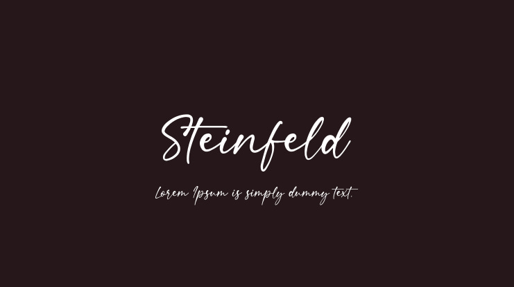 Steinfeld Font