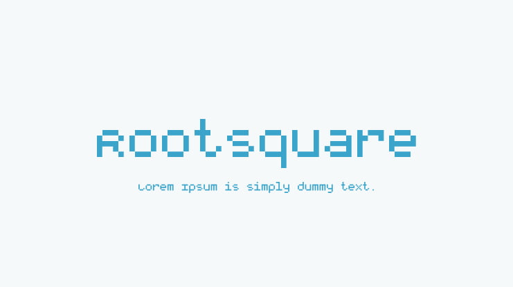 RootSquare Font