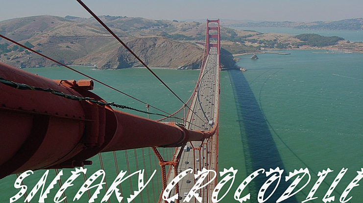 Sneaky Crocodile Font