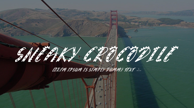 Sneaky Crocodile Font