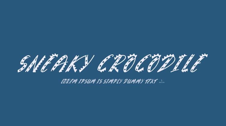 Sneaky Crocodile Font