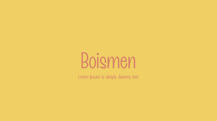 Boismen Font