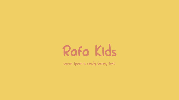 Rafa Kids Font
