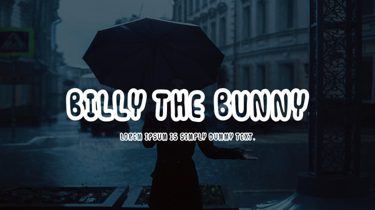 Billy The Bunny Font