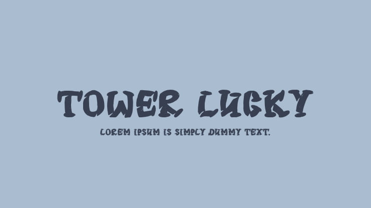 TOWER LUCKY Font