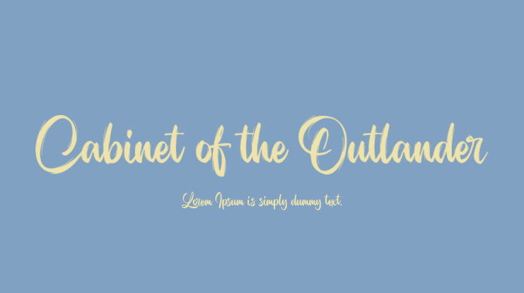Cabinet of the Outlander Font