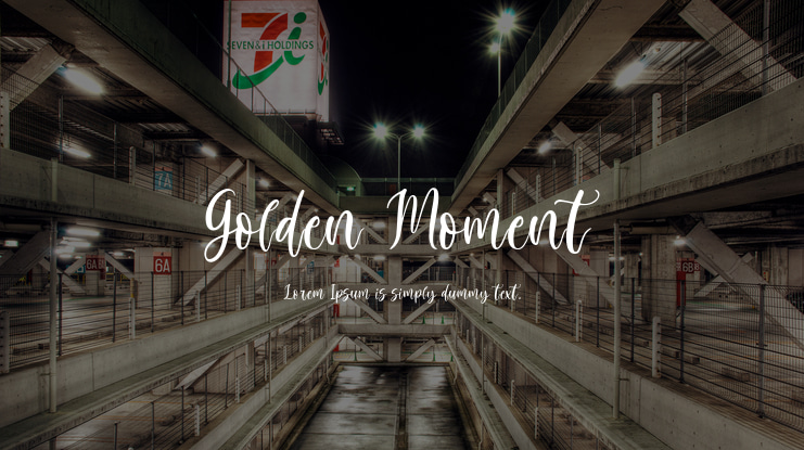 Golden Moment Font