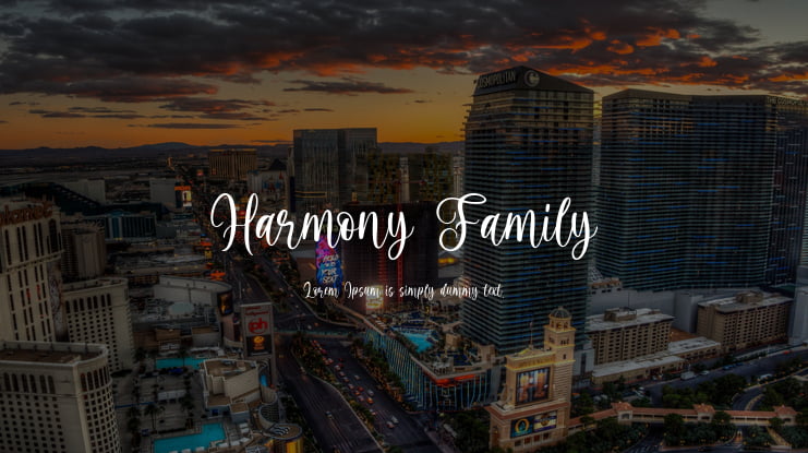 Harmony Family Font