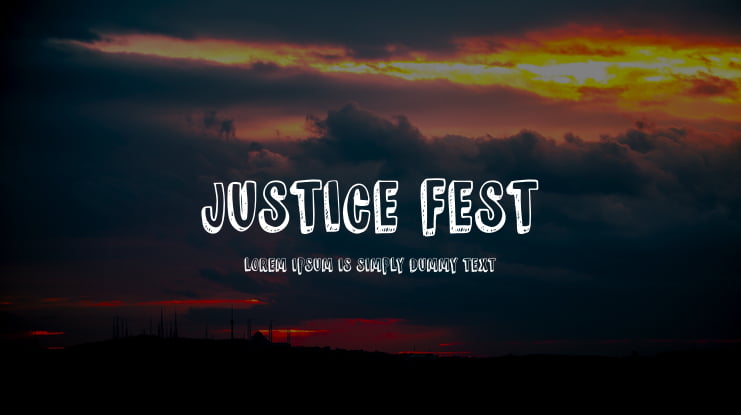 JUSTICE FEST Font Family