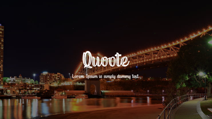 Quoote Font