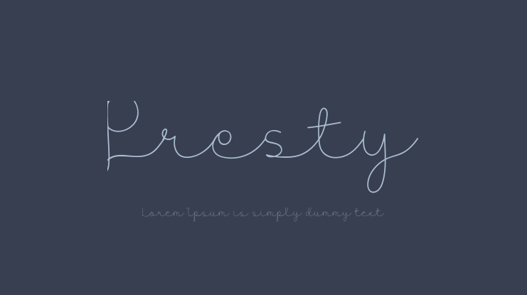 Presty Font Family