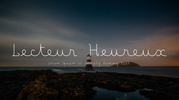 Lecteur Heureux Font