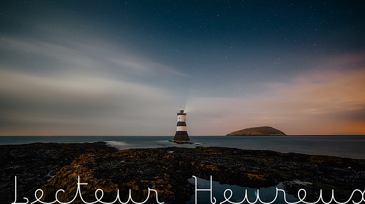 Lecteur Heureux Font