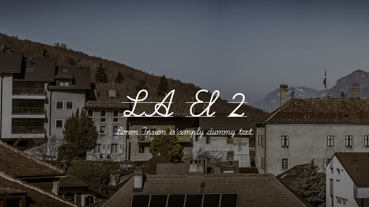 LA El 2 Font Family